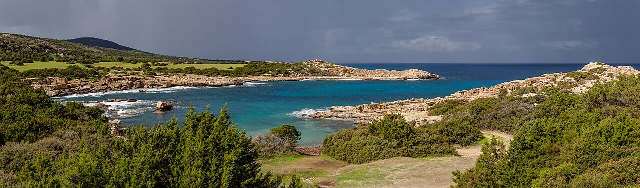 Amphitheatre Bay after a storm, Akamas Peninsula,