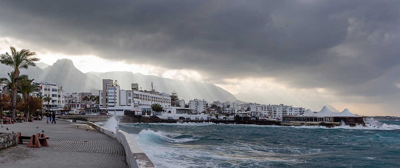 Coast with Dome Hotel, Kyrenia, Northern Cyprus 03