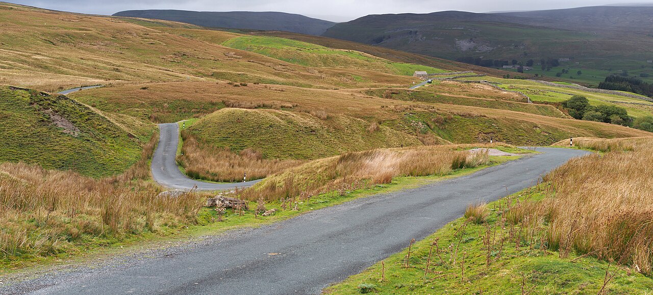 2014 Yorkshire Dales country road Swaledale Askrig