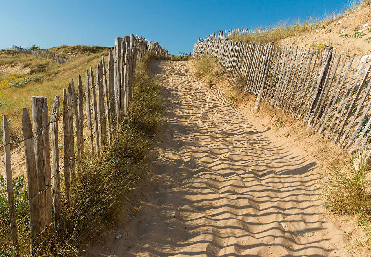 Accès plage, Sainte-Marie, Ré island, august 2015
